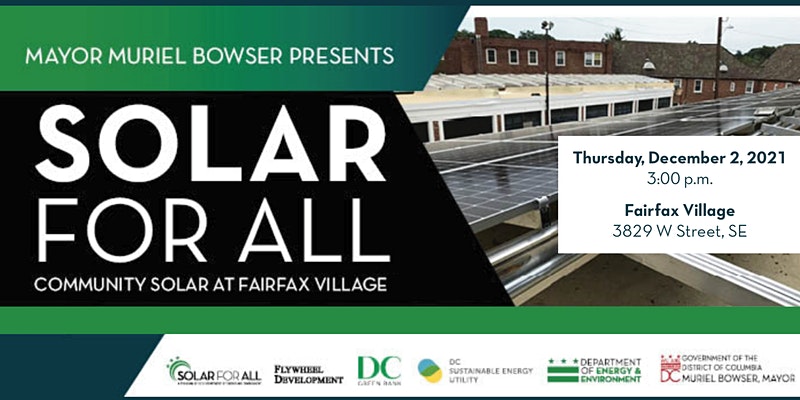 Solar for All Ribbon Cutting at Fairfax Villages