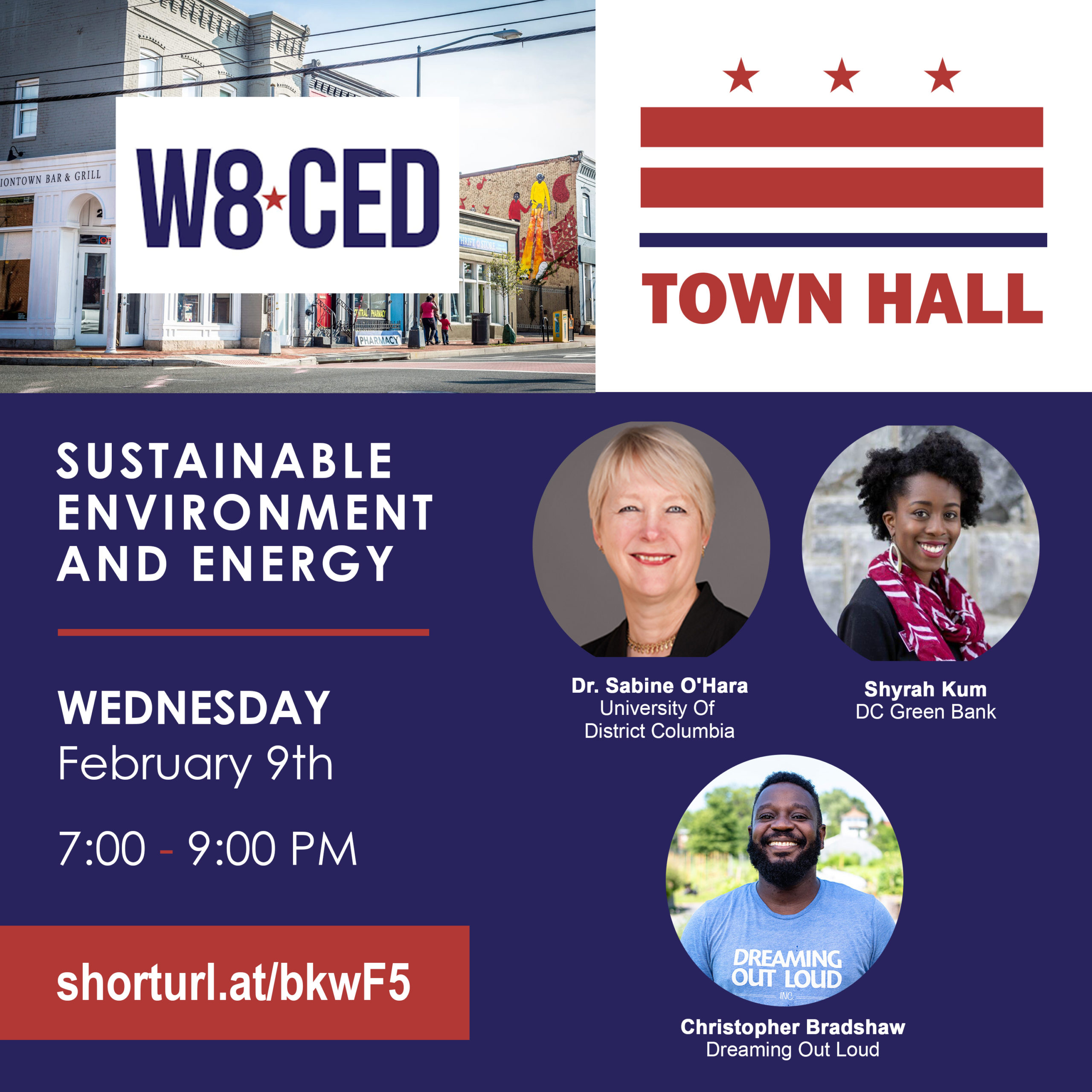 W8CED Town Hall – Sustainable Environment and Energy