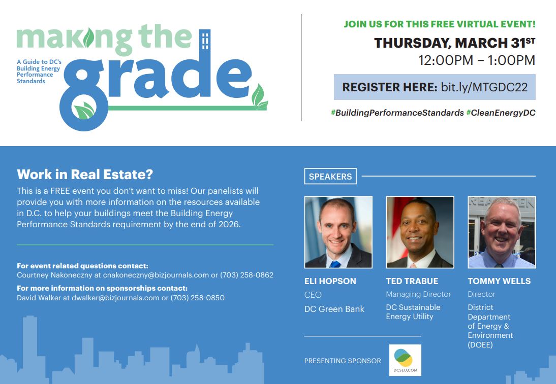 Making the Grade: A Guide to DC’s Building Energy Performance Standards