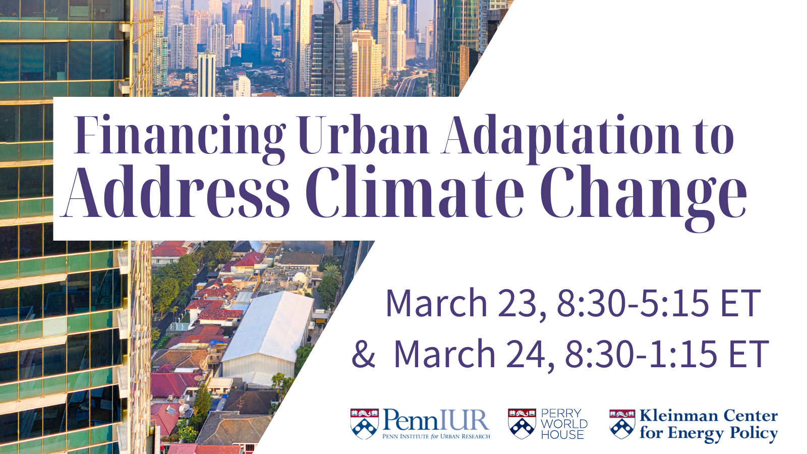 Financing Urban Adaptation to Address Climate Change